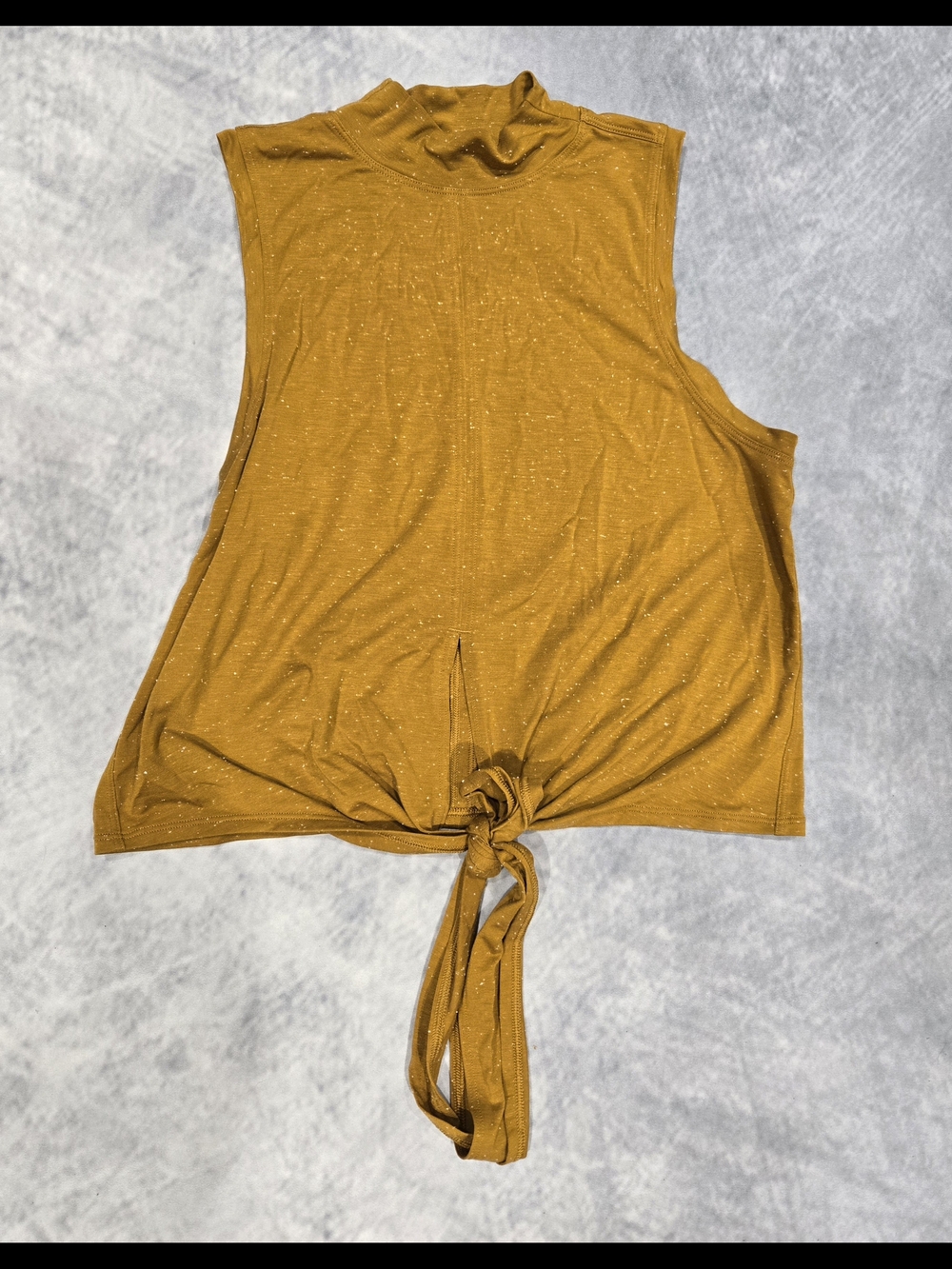 lululemon athletica Mustard Tie-Front Mock Neck Tank - Picture 2 of 4
